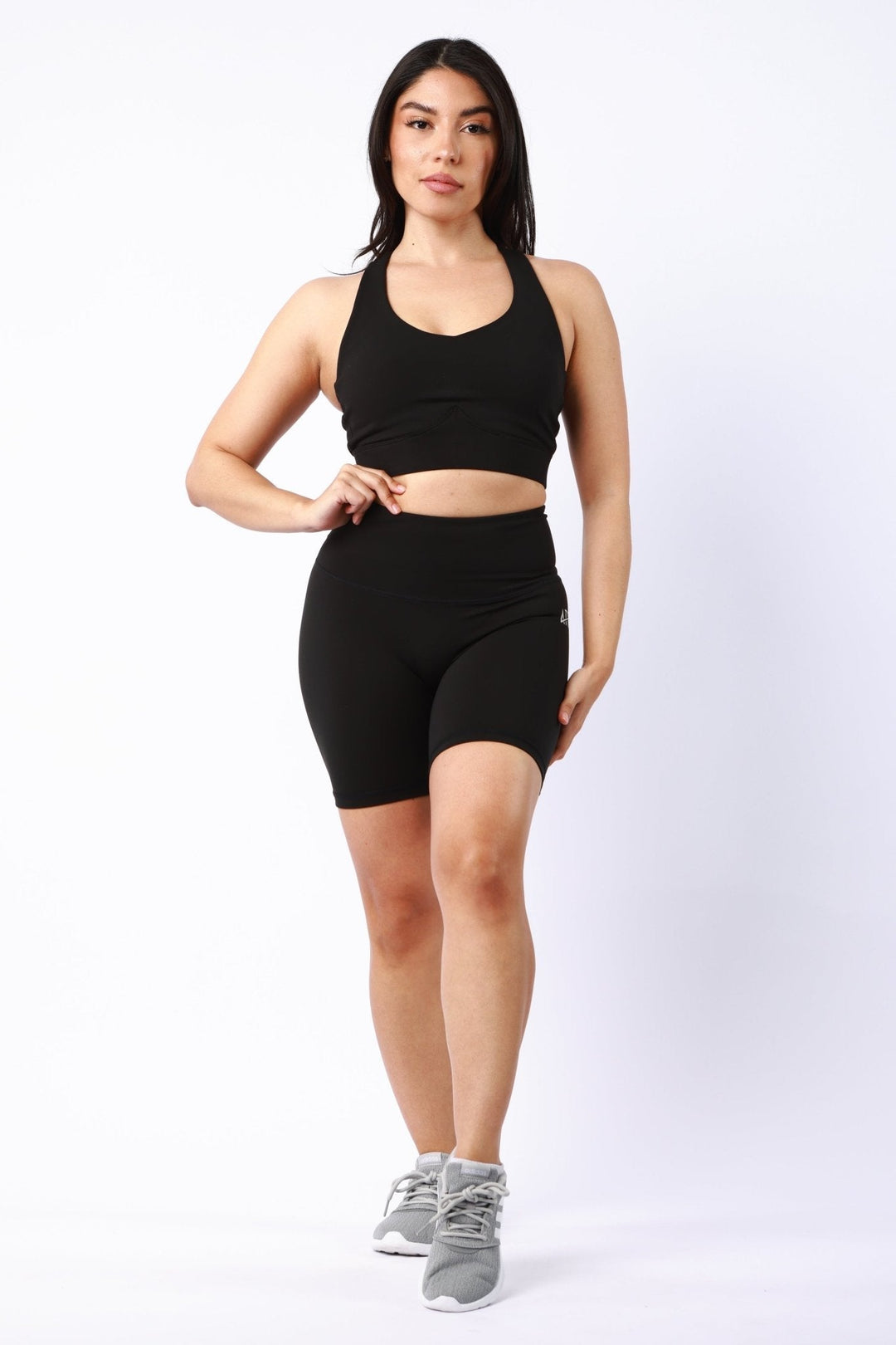 Athletic Women's Shorts With No Pockets In Black - attivousa Free Shipping over $75 Womens Activewear Attivo