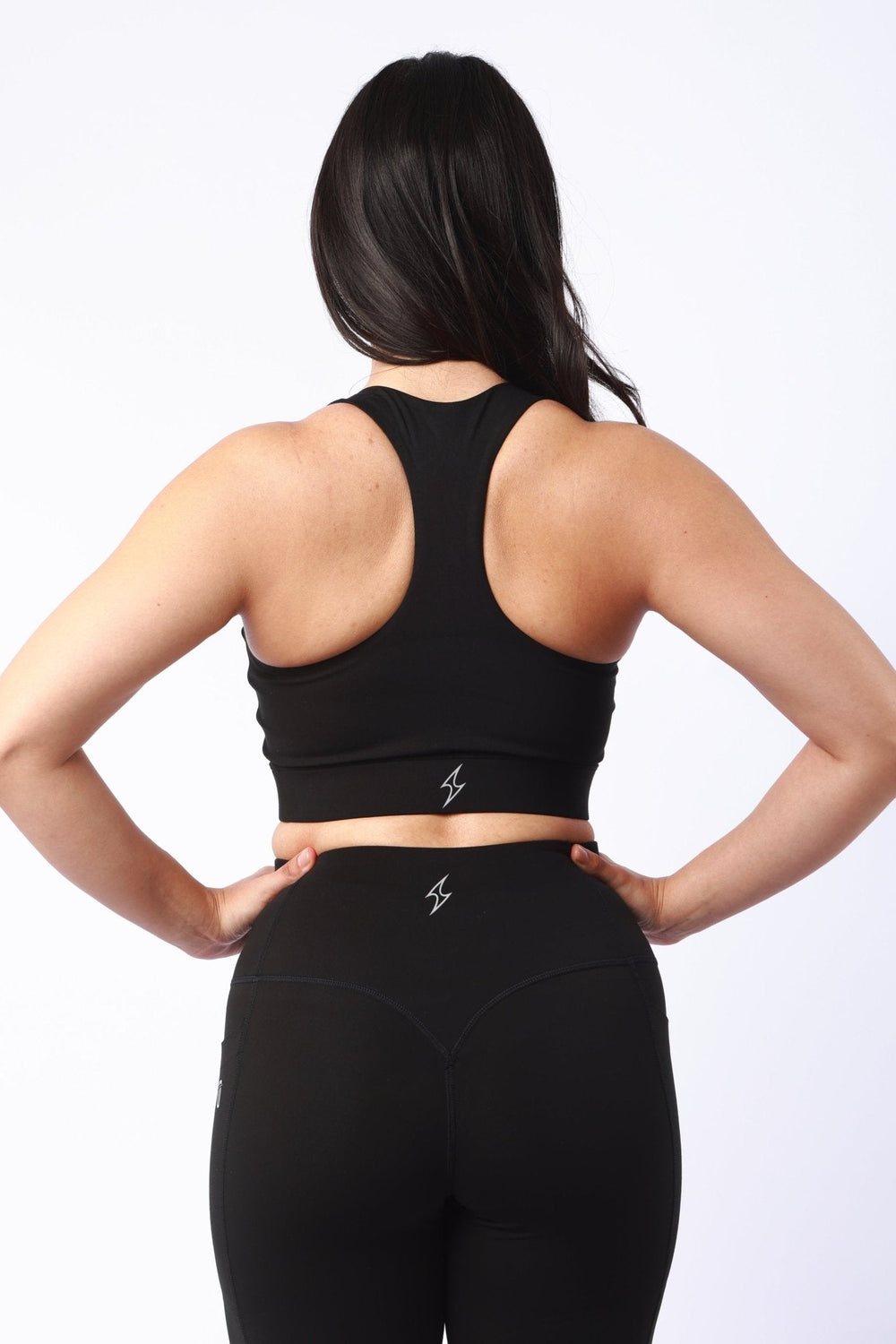 Athletic Women's V Racer Back Bra In Black - attivousa Free Shipping over $75 Womens Activewear Attivo