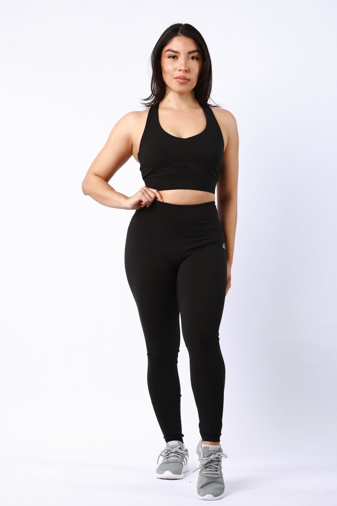 Athletic Women's Leggings No Pockets In Black - attivousa Free Shipping over $75 Womens Activewear Attivo