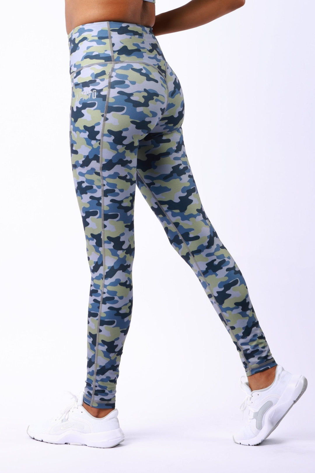 Athletic Women's Leggings With Pockets In Camo - attivousa Free Shipping over $75 Womens Activewear Attivo