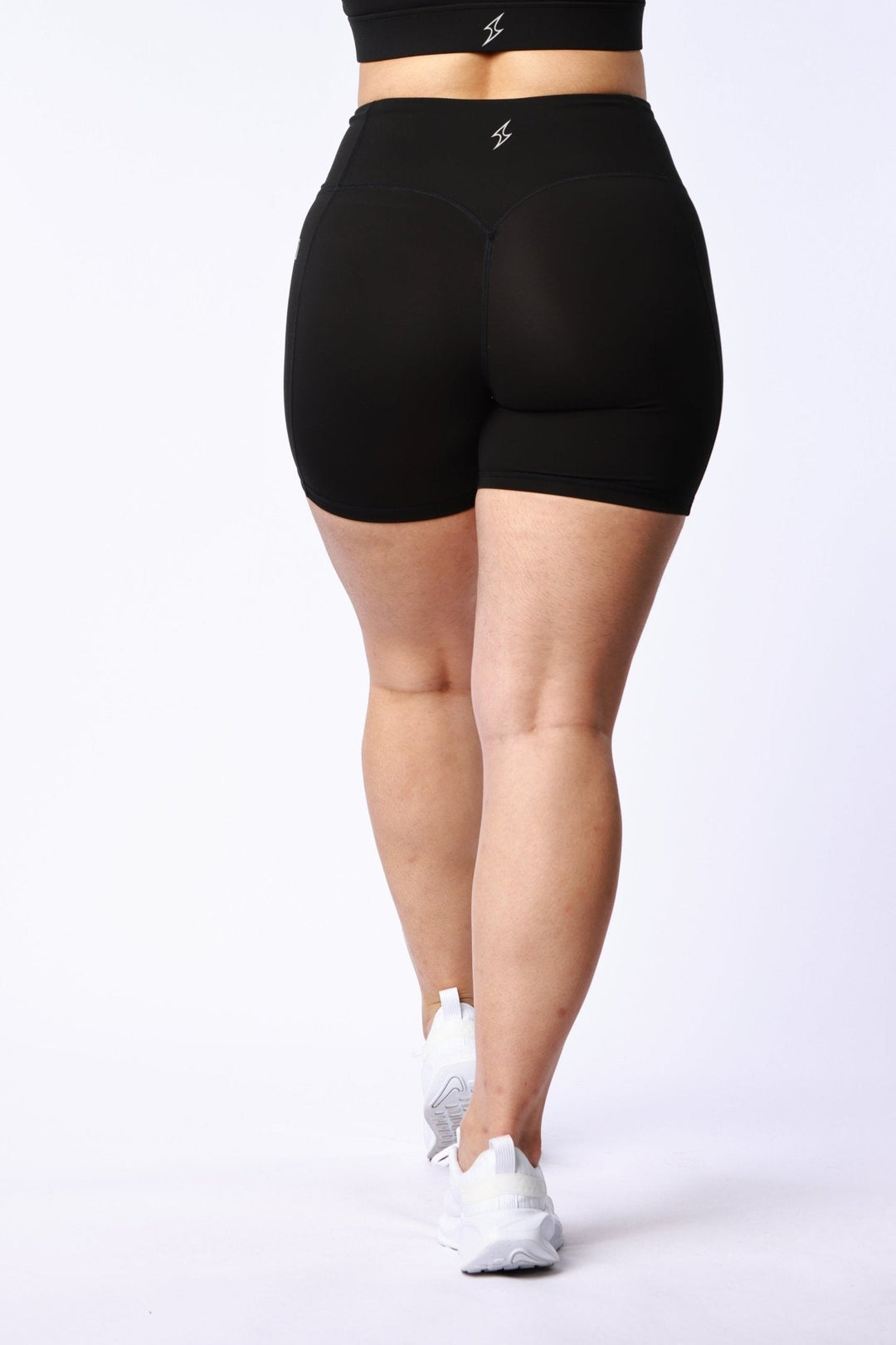 Athletic Women's Shorts With No Pockets In Black - attivousa Free Shipping over $75 Womens Activewear Attivo